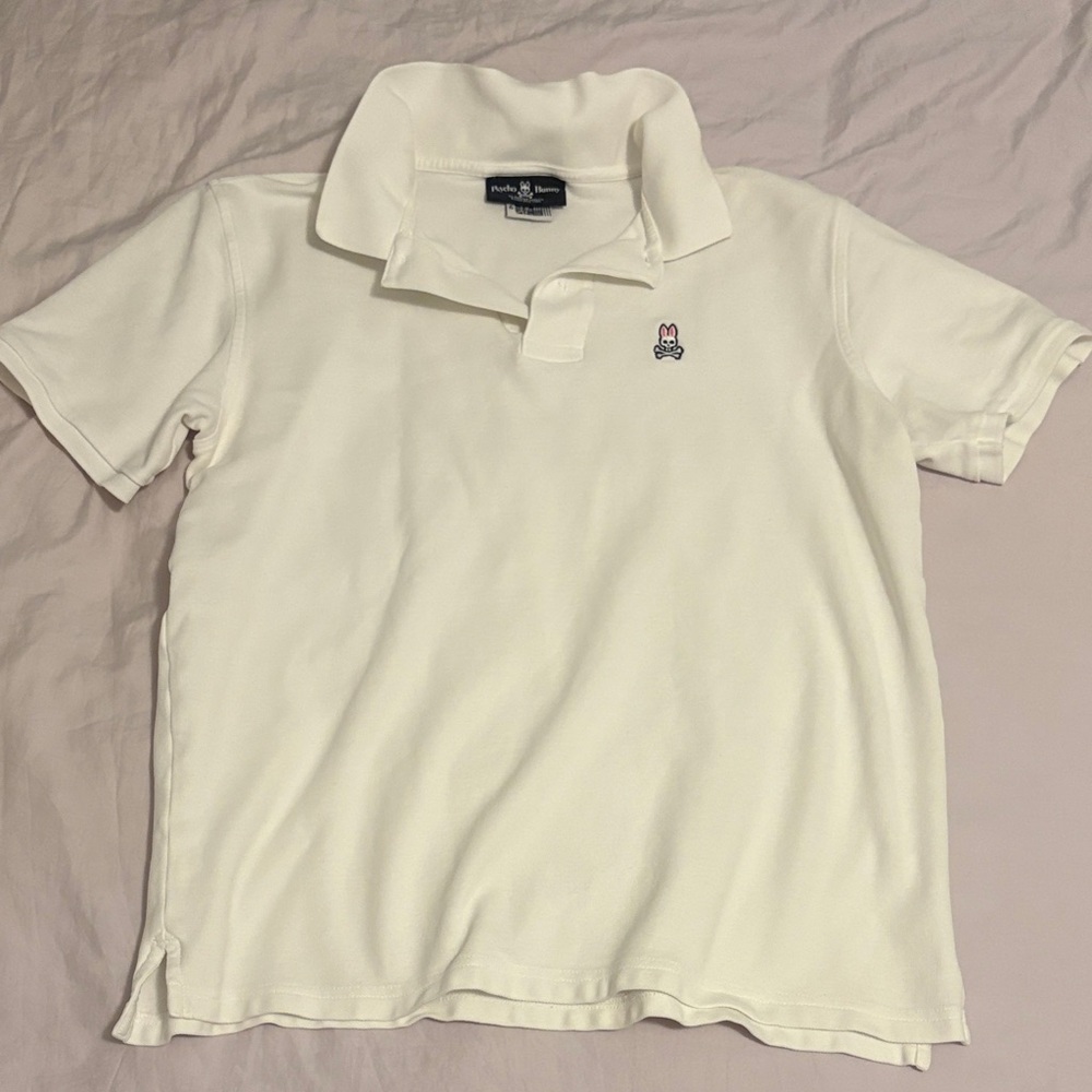 Psycho Bunny White Polo